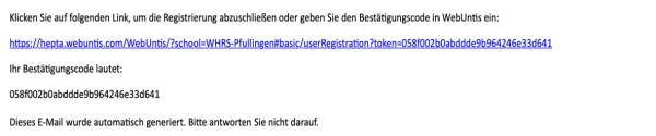 Bestätigungscode