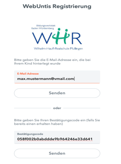Registrierung