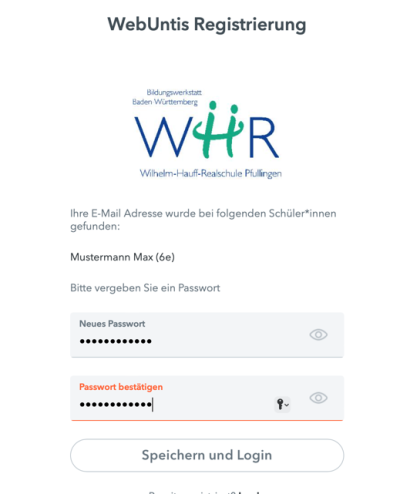 Registrierung